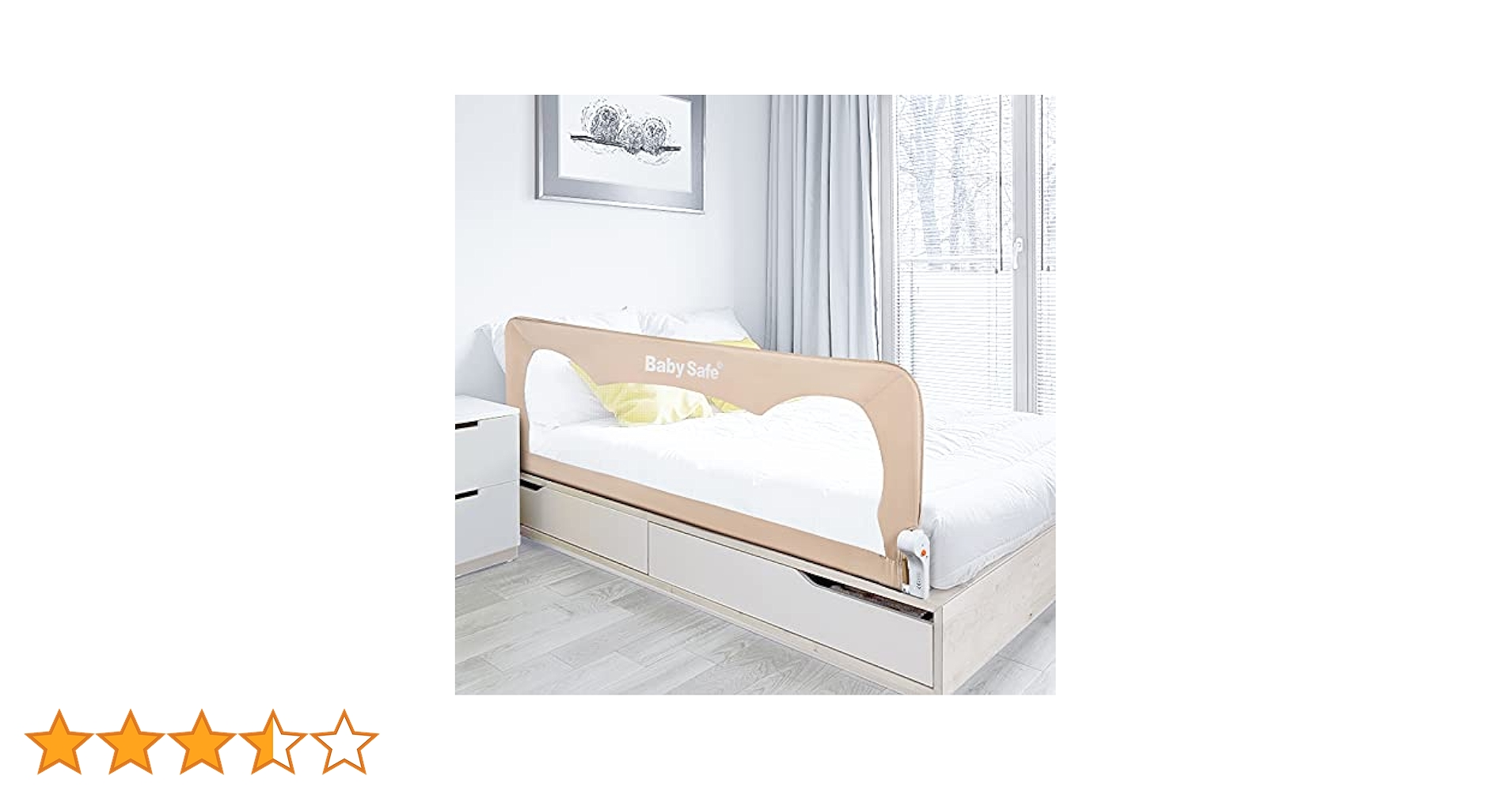 ベッドガード　ベッドフェンス　WOOCE 180cm 2個セット Amazon | WOOCE ベッドフェンス ベッドガード 無添加素材 曲がり